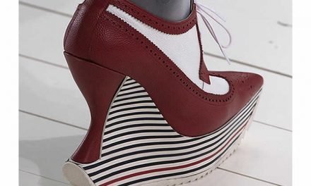 Plataformas con tacón en zapatos de Thom Browne