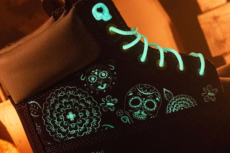 botas Timberland inspiradas en el Día de Muertos